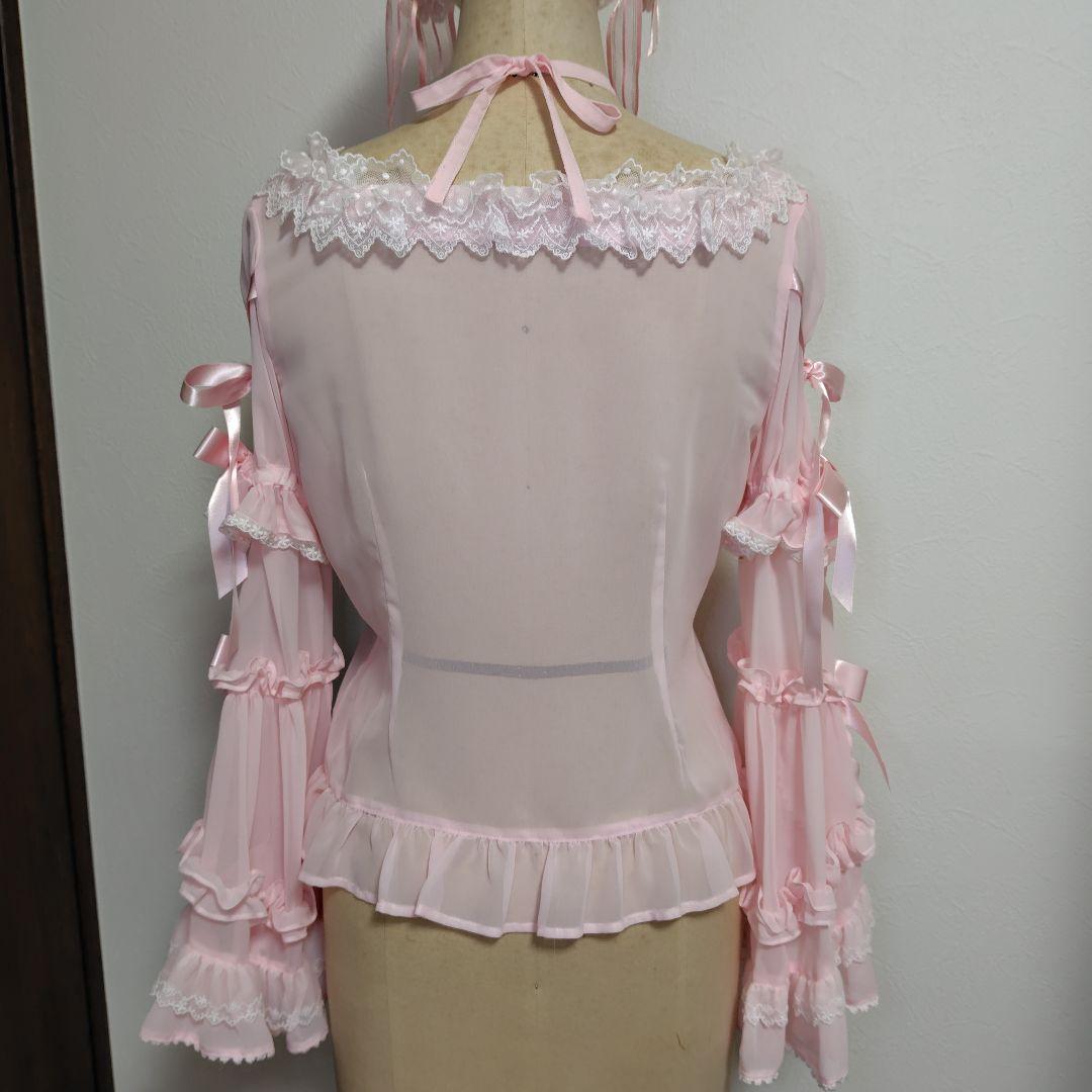 【極美品】 BABY はなももShangri-Laブラウス 姫袖 ピンク