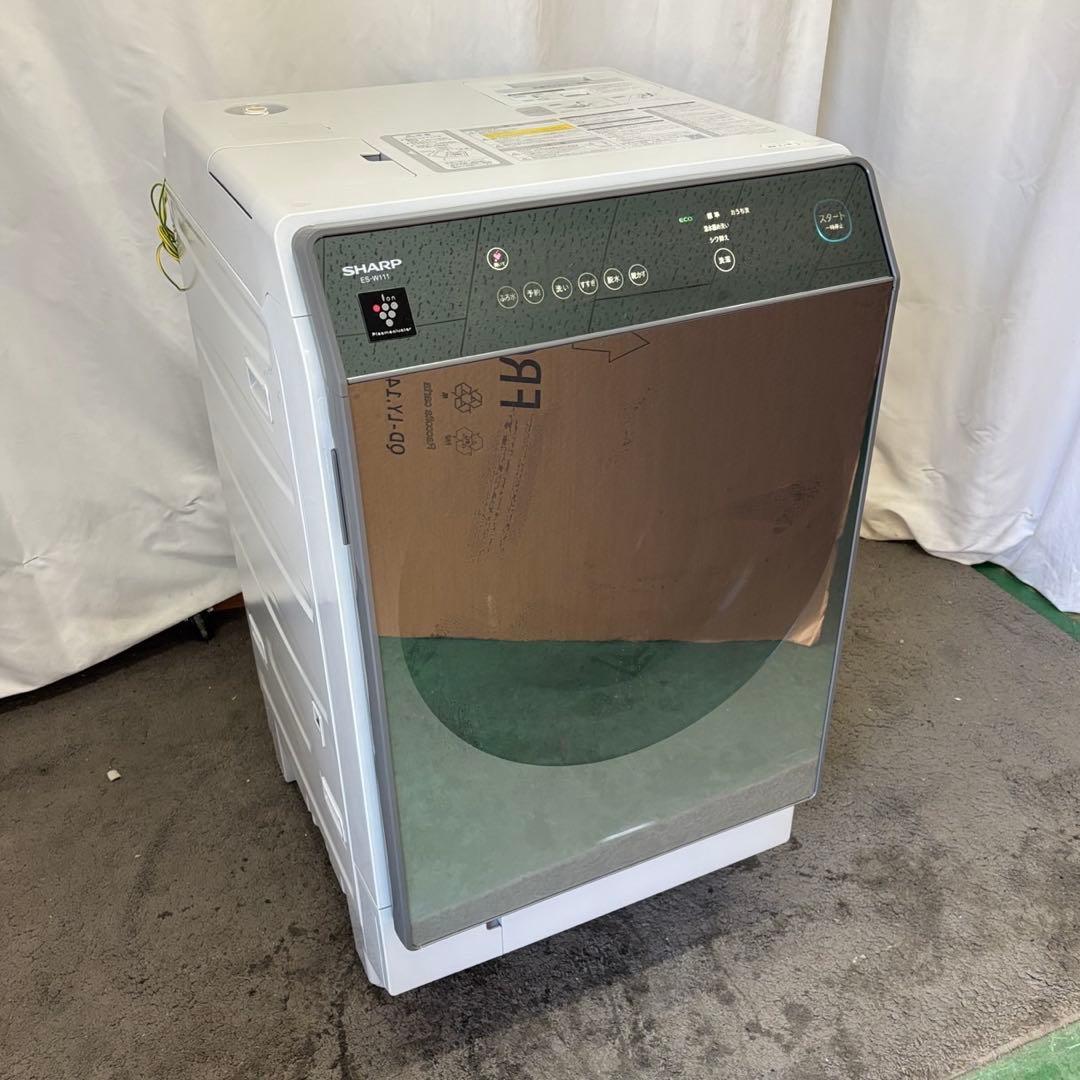 58❤️　ドラム式洗濯機　11キロ　SHARP　乾燥　綺麗　右開き　中古　設置無料