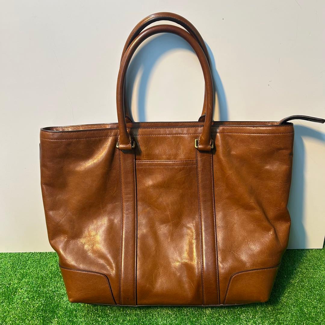 COACH 2WAY レザーバッグ　ブラウン