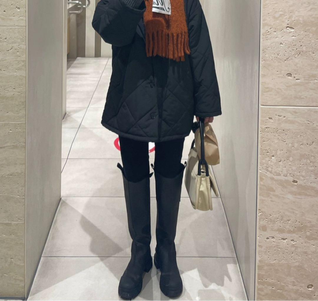 GANNI ガニー リサイクルラバー ロングブーツ