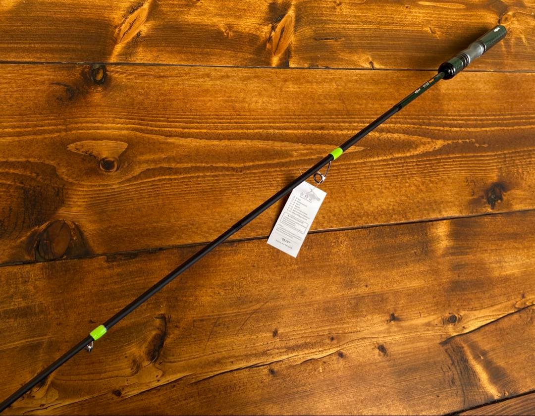 超コンパクト　トラウトロッド　5ft スピニングロッド グリーン　渓流釣り