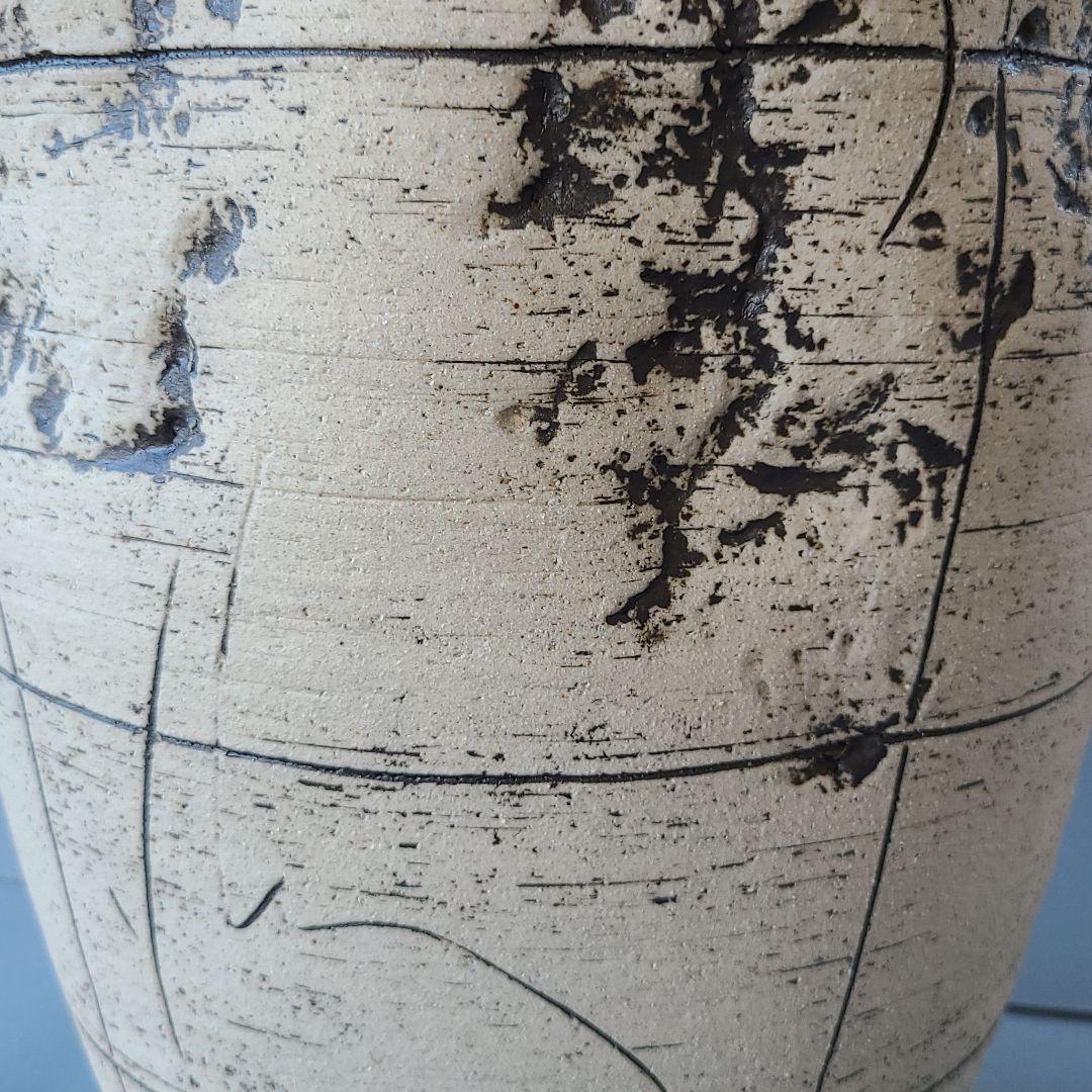 信楽焼 傘立て 白化粧 高さ４５cm