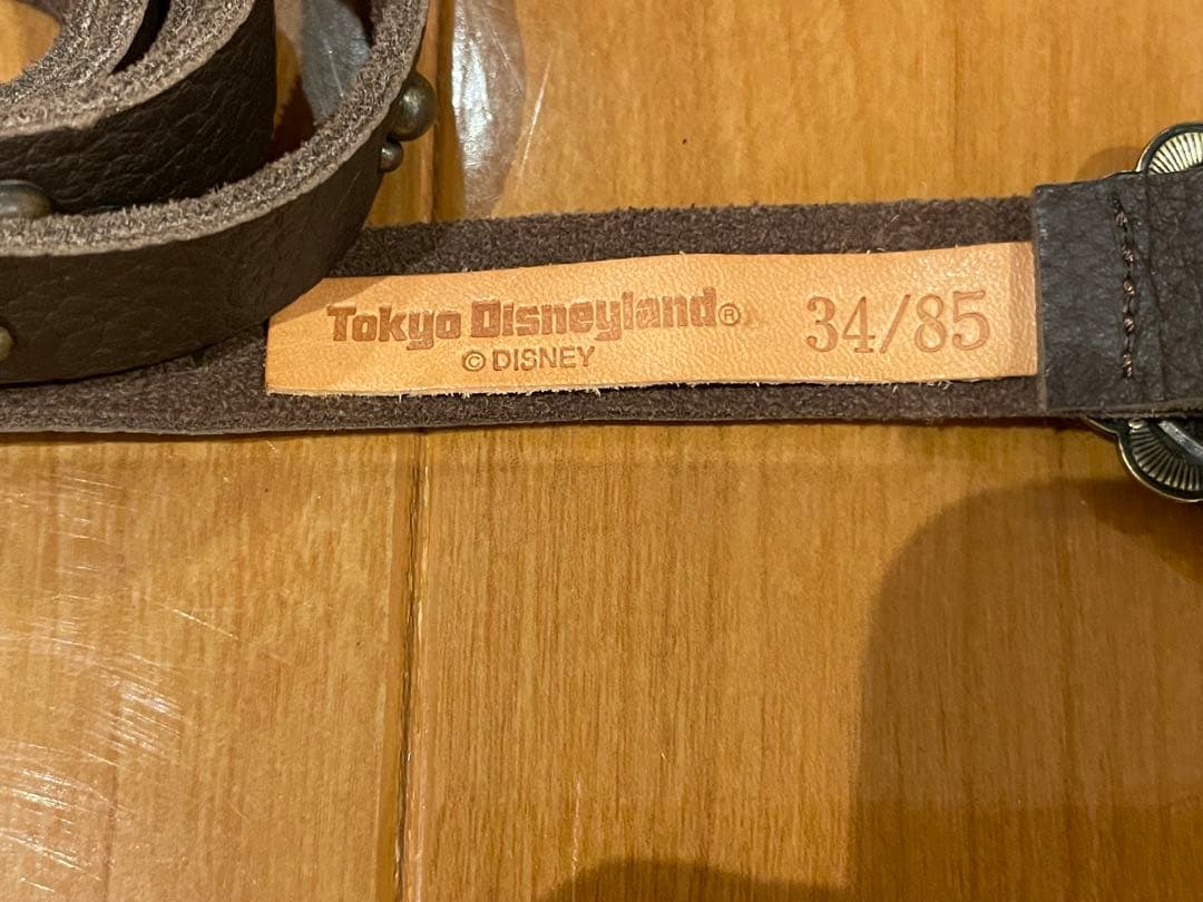 ディズニーランド　レザーベルト　ミッキー