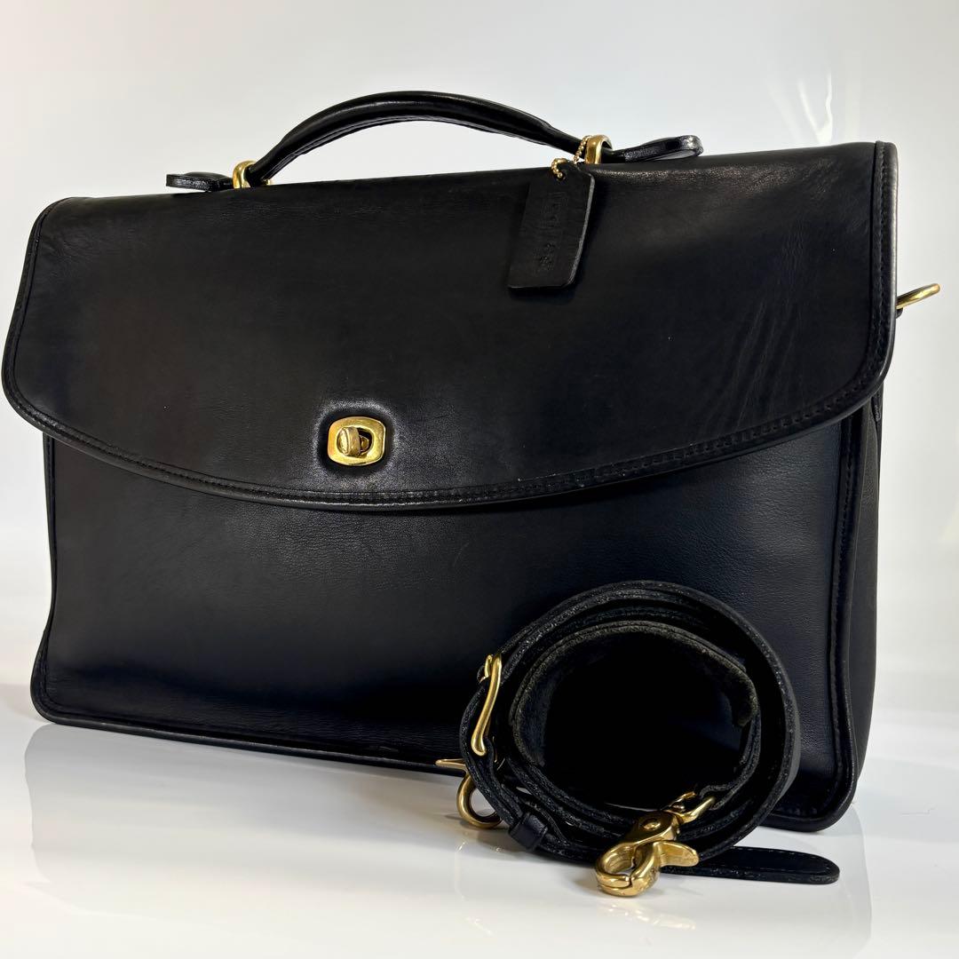 美品 COACH コーチ オールドコーチ レザー 2WAY ビジネスバッグ