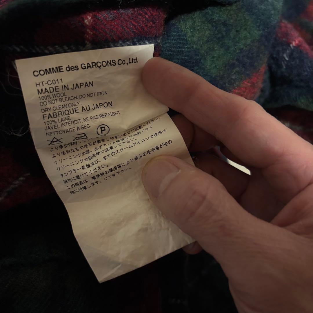 コムデギャルソン　オム　Pコート　チェックSS