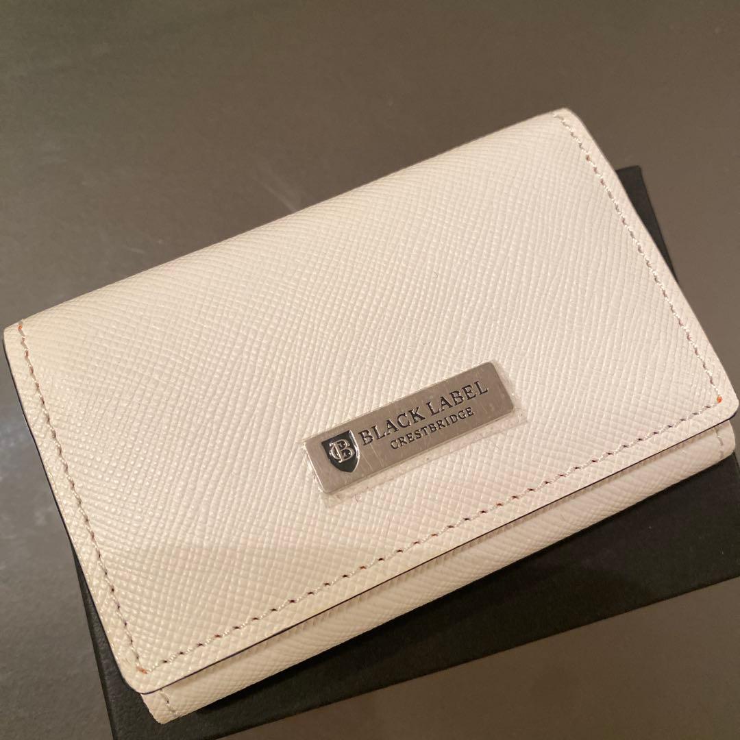 【新品箱入】BLACK LABEL CRESTBRIDGE キーケース ホワイト