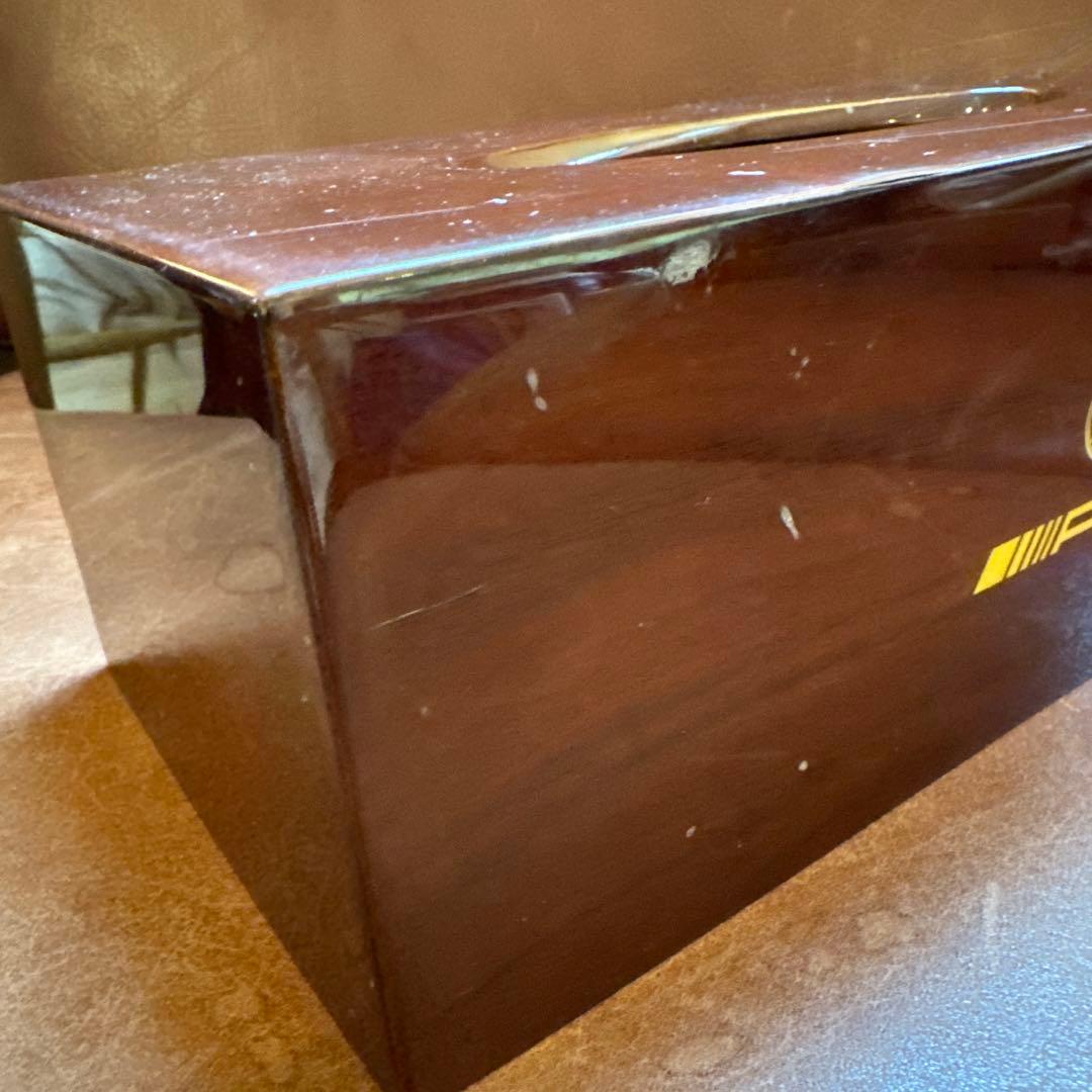 ウッド製ティッシュBOX※詳細不明　中古品