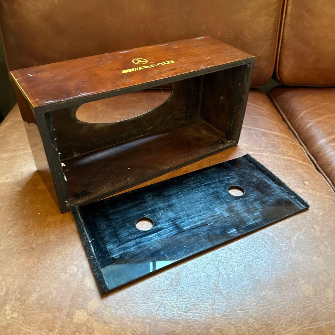 ウッド製ティッシュBOX※詳細不明　中古品