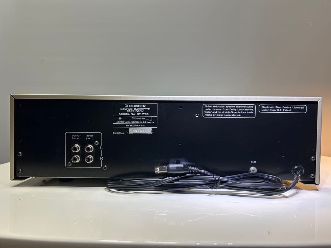 ジャンク不動　Pioneer CT-770 カセットデッキ