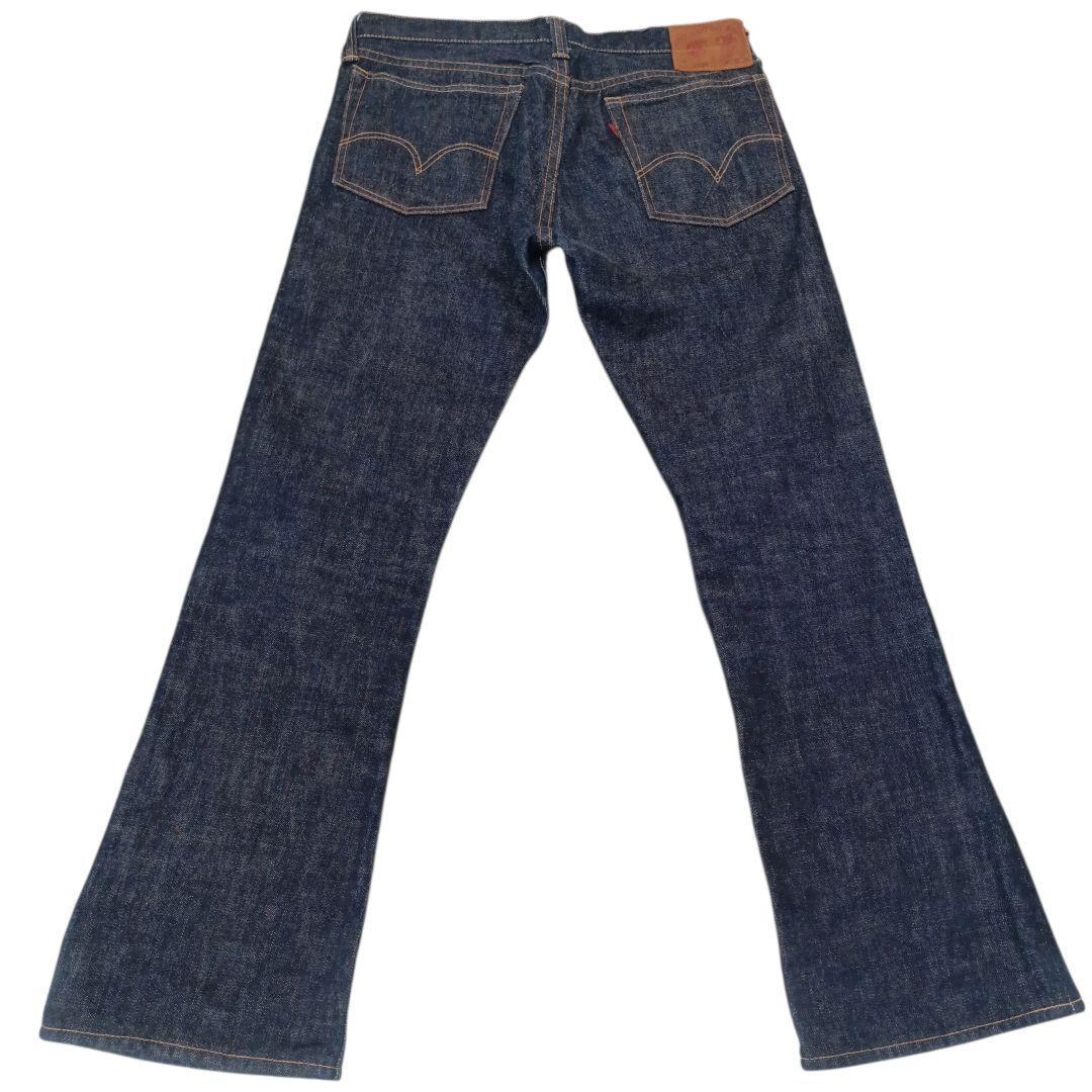 ✨FULLCOUNT セルビッチ 革パッチ ブーツカット フレアデニム 日本製