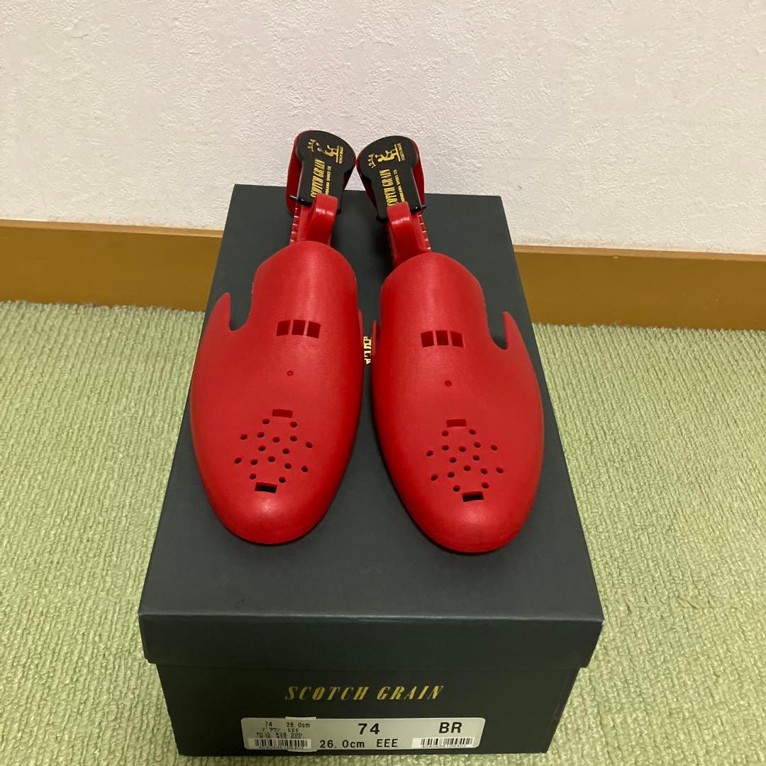 スコッチグレイン　ブリックカジュアル　ブラウン　26cm EEE 栃木レザー