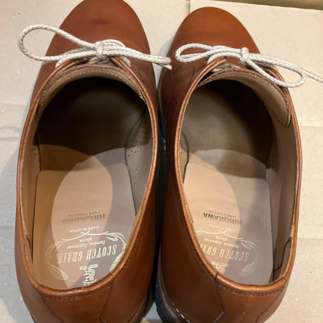 スコッチグレイン　ブリックカジュアル　ブラウン　26cm EEE 栃木レザー