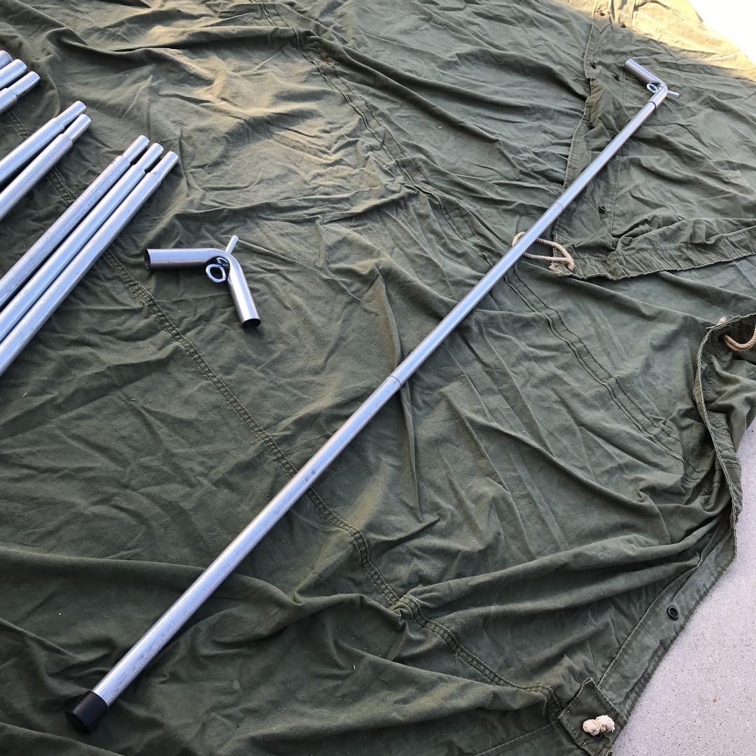 取説付《テンマク大炎幕・DX仕様》二股フレーム＋棟ポールセット　快適空間楽々設営