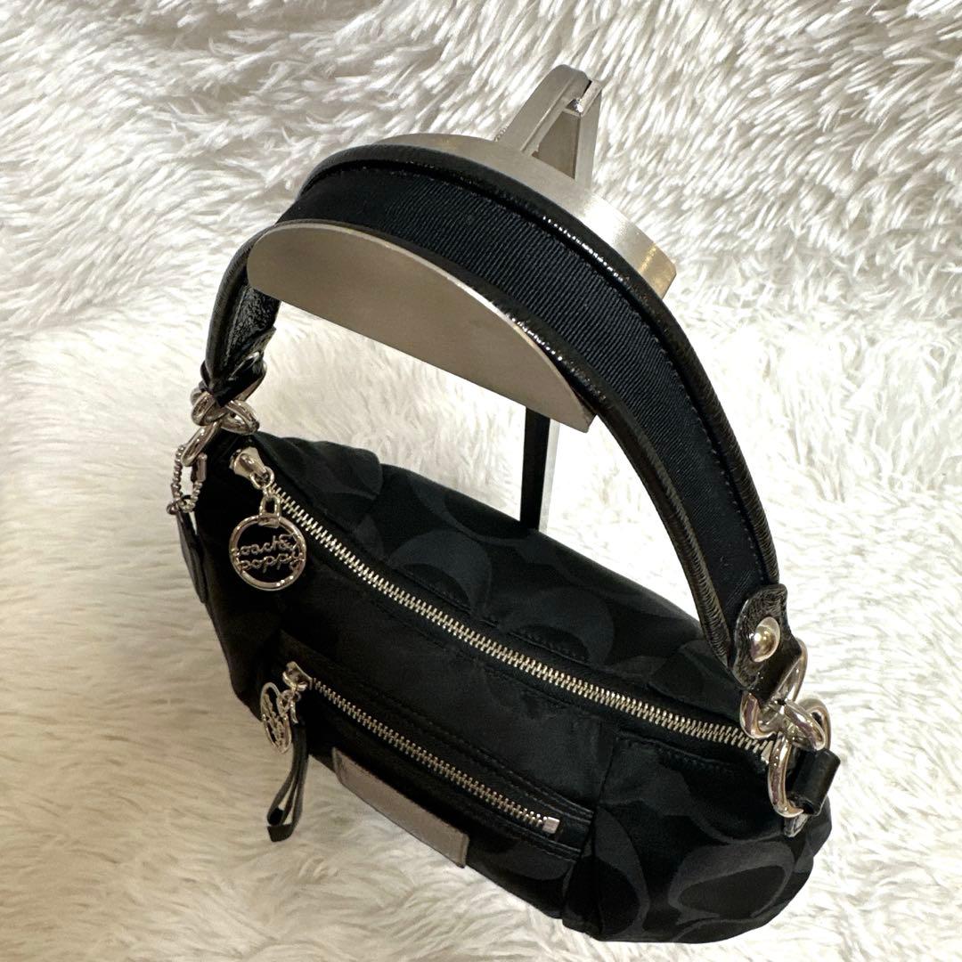 COACH コーチ　ポピー　黒　ワンショルダーバッグ ハンドバッグ　y2k
