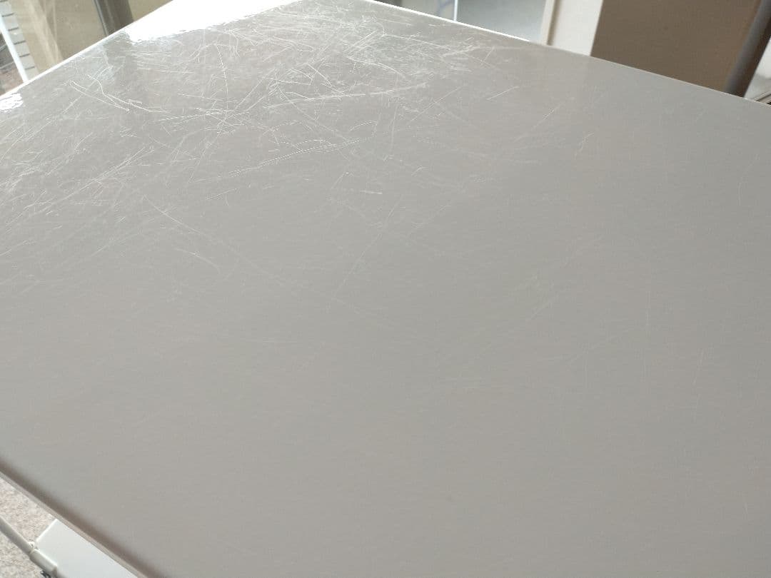 【良品】MUJI/無印 スチールユニットシェルフ84cmワイド中/ライトグレー