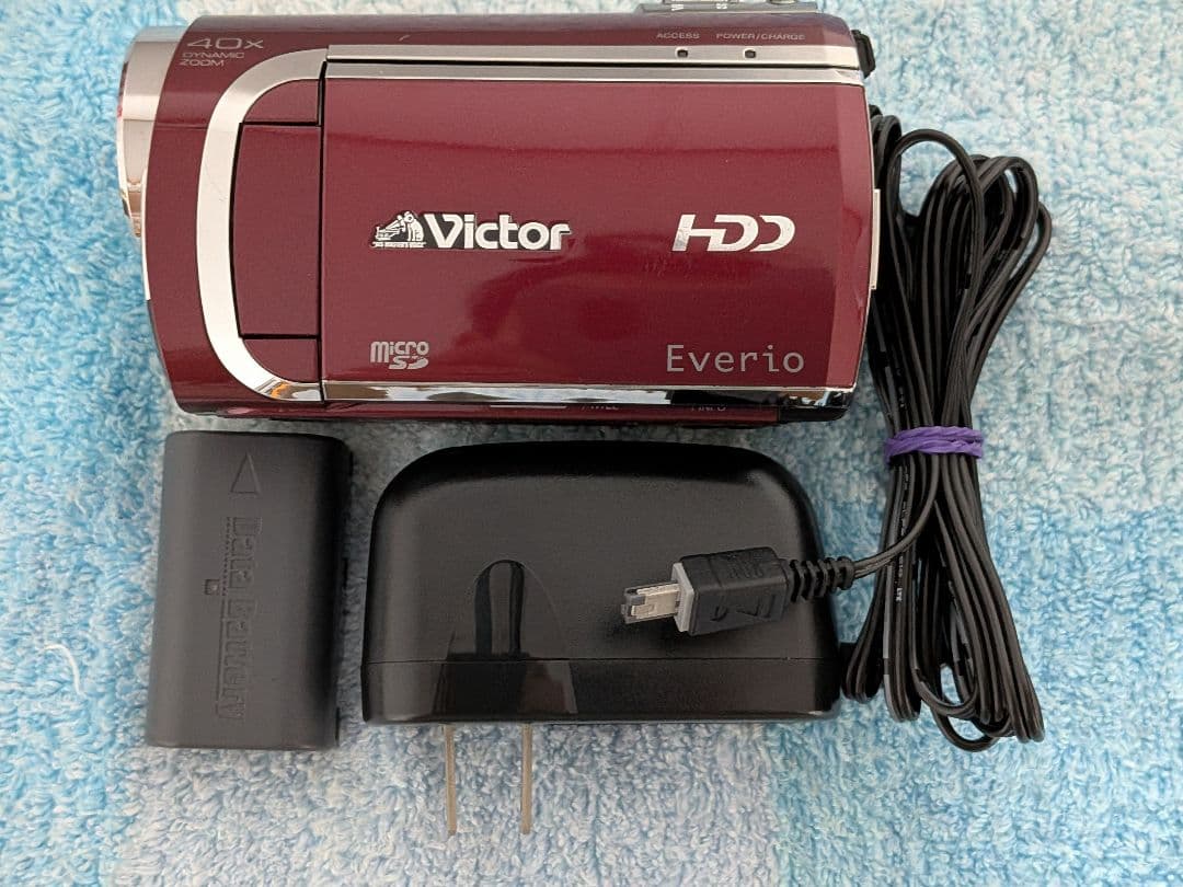 超美品　Victor Everio HDD ビデオカメラ ４０倍ズーム
