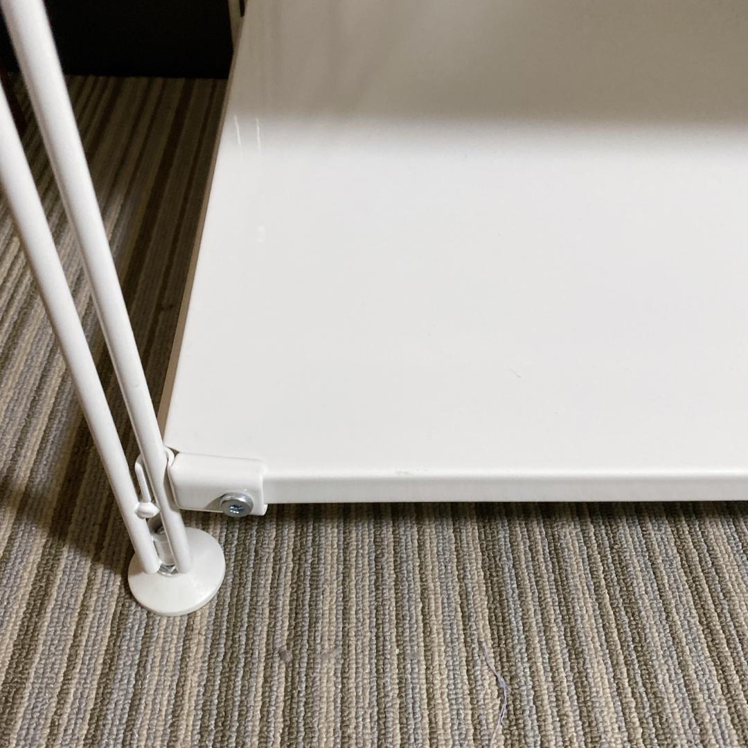 無印良品 スチールユニットシェルフ スチールラック 4段 ライトグレー