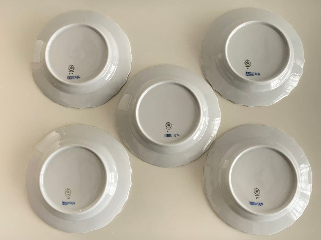 ロイヤルコペンハーゲン ブルーフラワー カーブ プレート 5枚 17.5cm