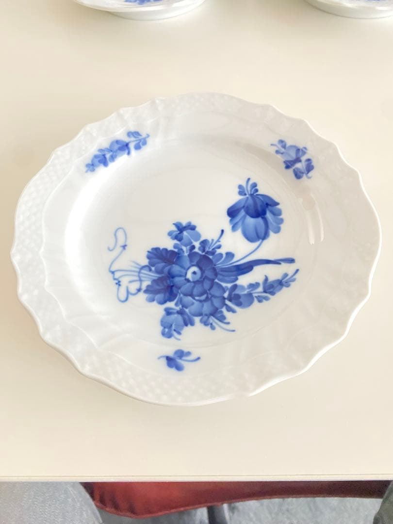ロイヤルコペンハーゲン ブルーフラワー カーブ プレート 5枚 17.5cm