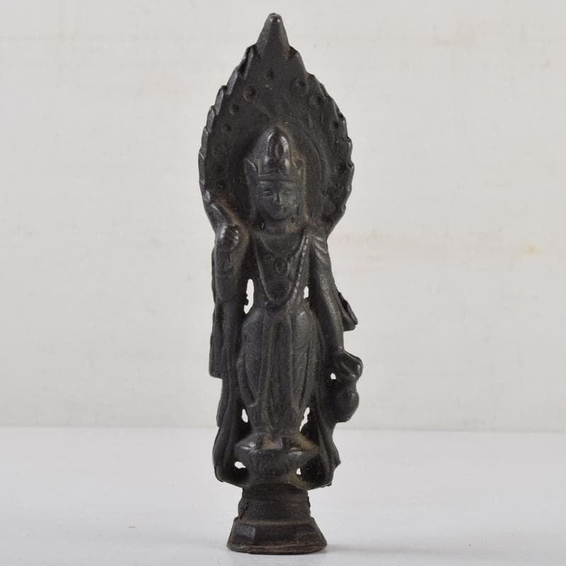 仏教美術　古銅　観音像　仏像　置物　C　9103