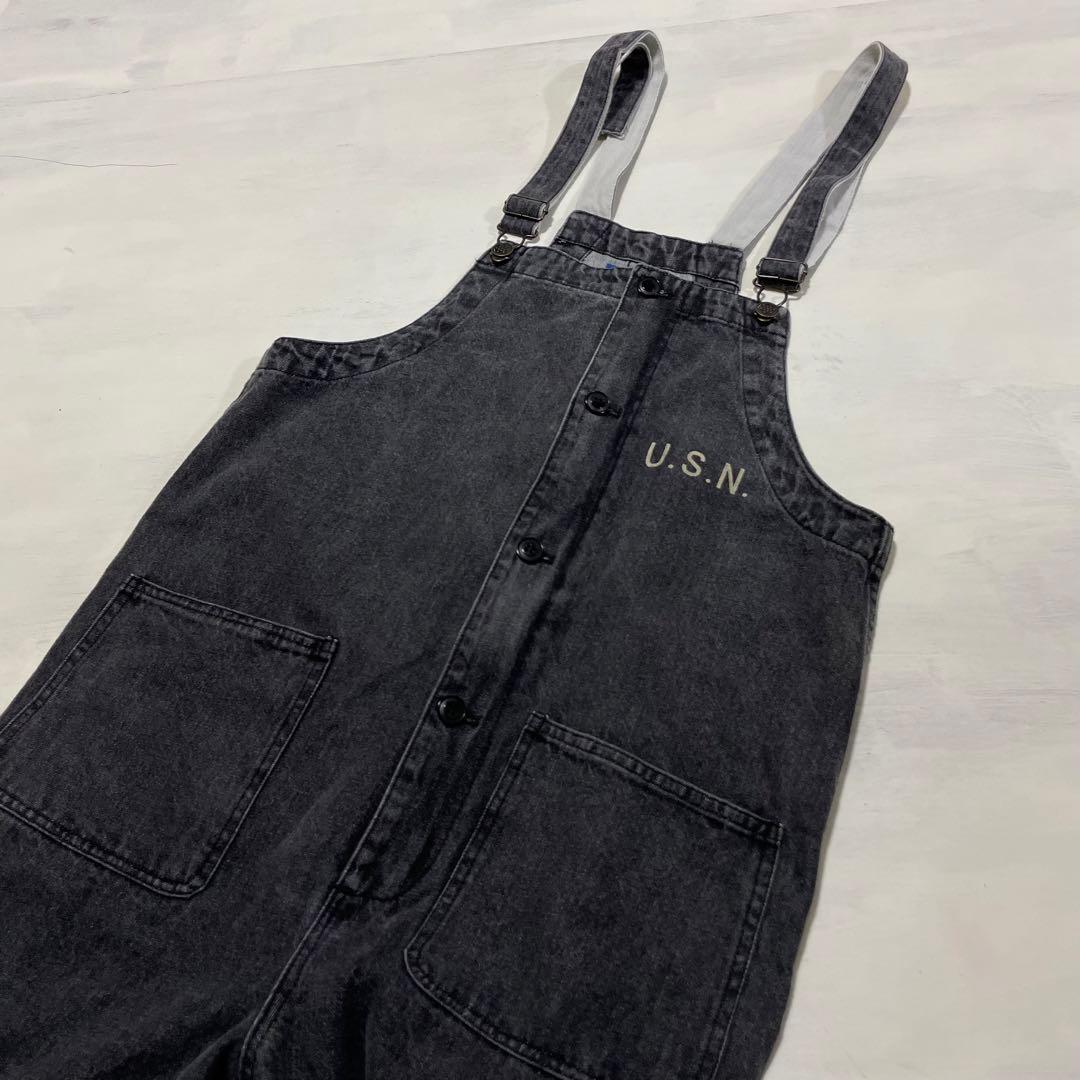 HUSTON USNAVY N-1デッキパンツ　USNロゴ入り