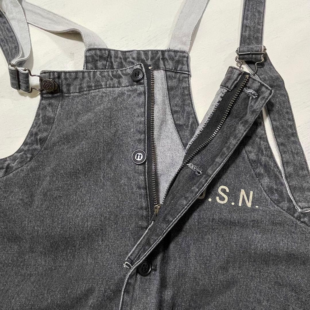 HUSTON USNAVY N-1デッキパンツ　USNロゴ入り