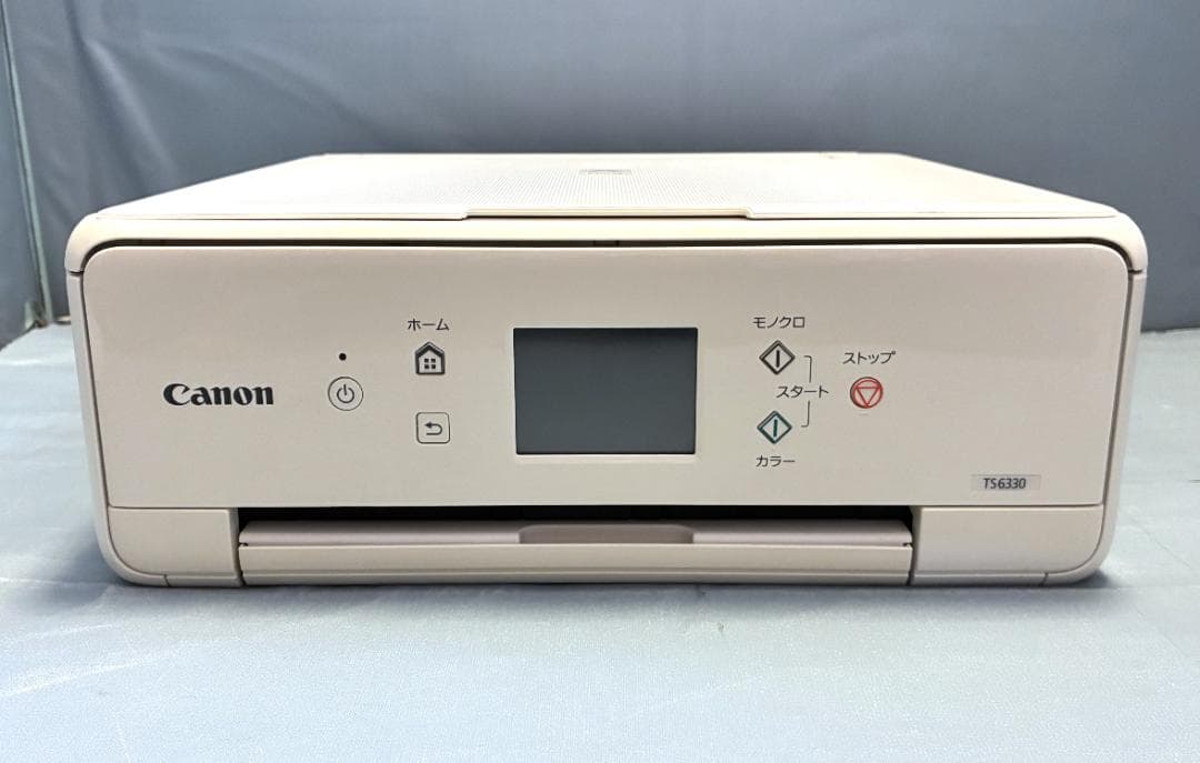 【動作OK】印刷枚数少！！　Canon　キャノン　プリンタ　TS6330　白