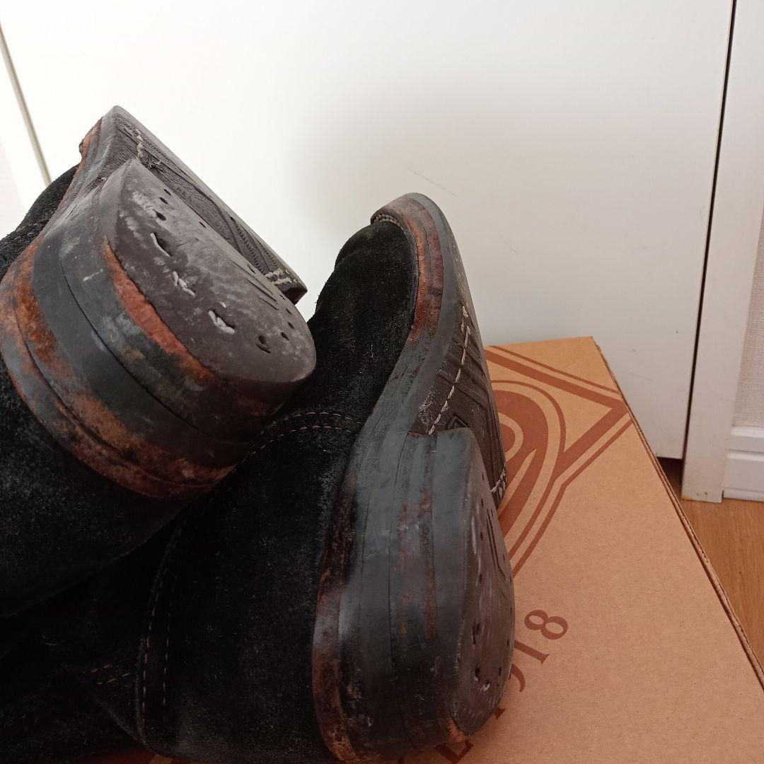 0*d様 Wesco エンジニアブーツ Custom Boss ラフアウト ブラ