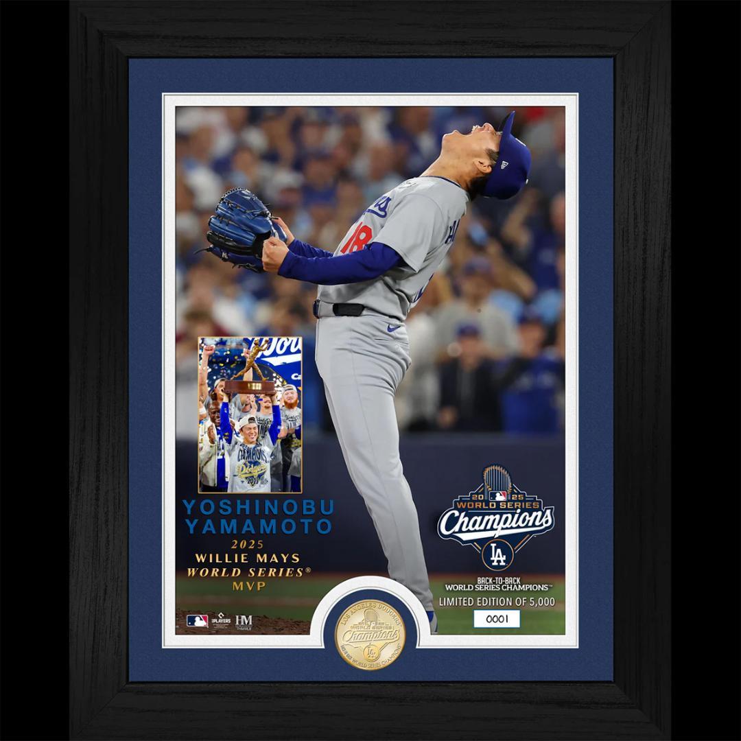 山本由伸 2025 ワールドシリーズ MVP受賞記念 ドジャース フォトフレーム