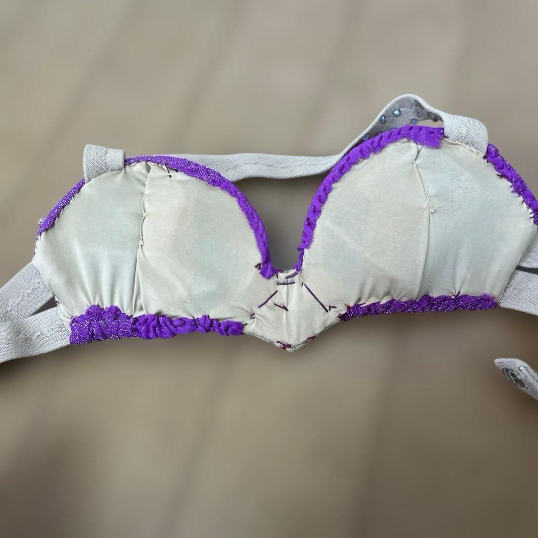 ベリーダンス セットアップ ピンクと白