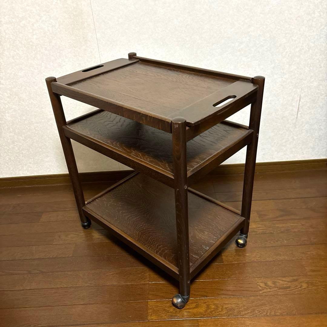 【良品】飛騨産業 ヴィンテージ キッチンワゴン