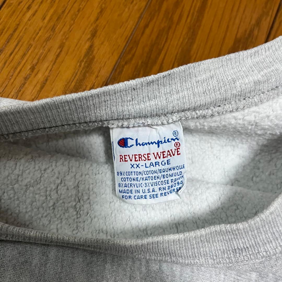 90s 目無し 刺繍タグ USA製 Champion Reverse Weave