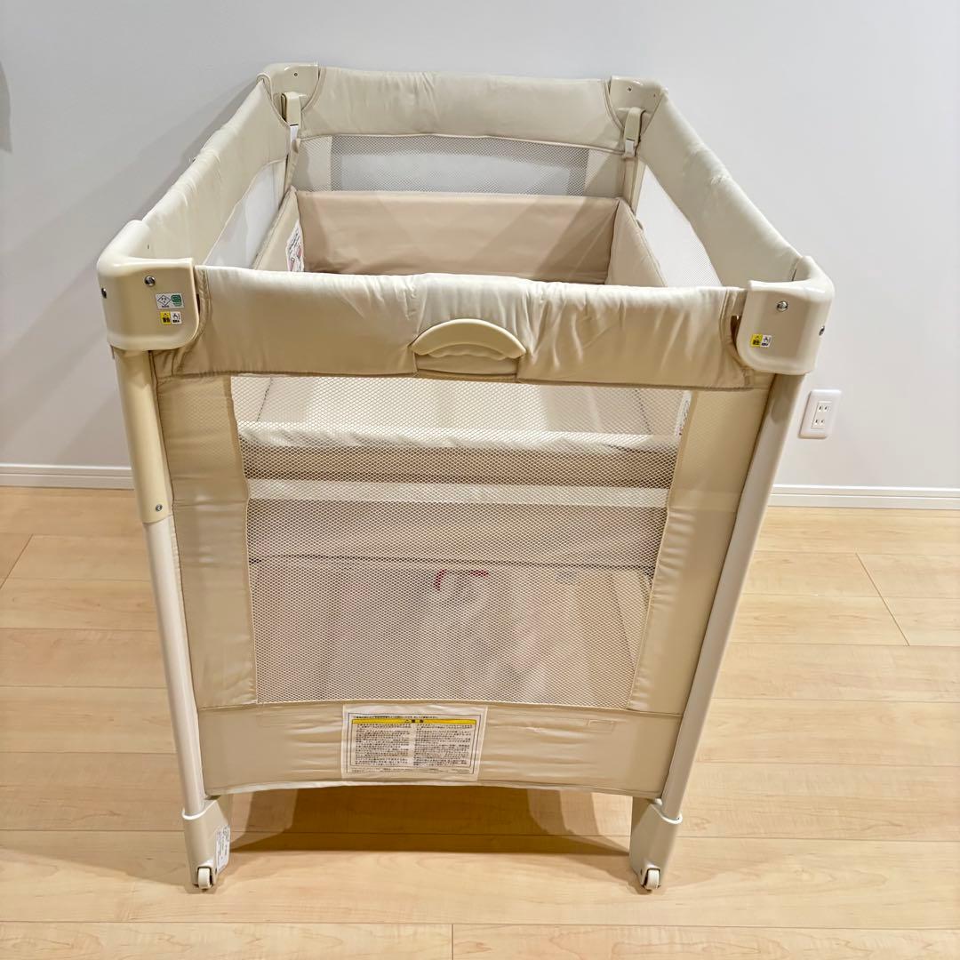 【美品】Aprica アップリカ ココネルエアー　ベビーベッド　折りたたみ