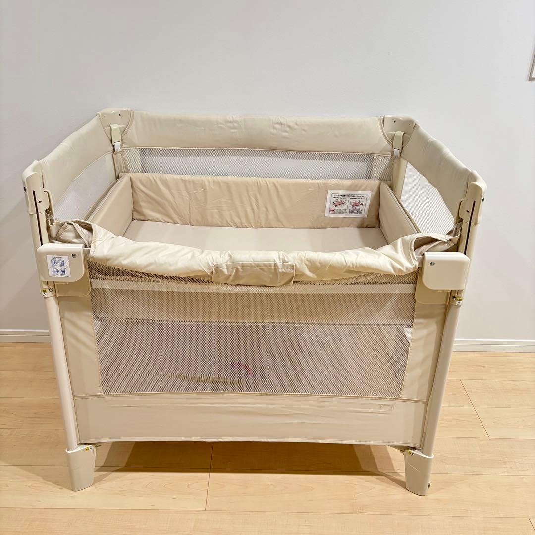 【美品】Aprica アップリカ ココネルエアー　ベビーベッド　折りたたみ
