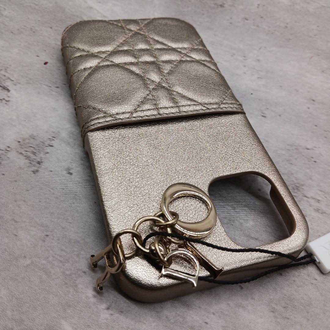 タグ付✨ クリスチャン ディオールiPhone11 ケース カナージュ ゴールド