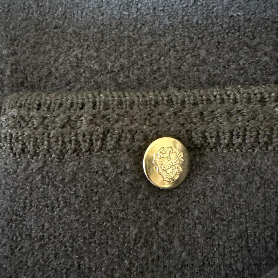 23区【洗える】ミニブークレニット カーディガン