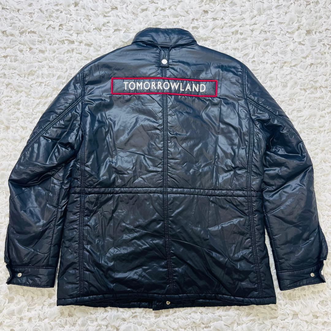 希少トゥモローランド ラフェスタミッレミリア ライダースナイロンダウンジャケット