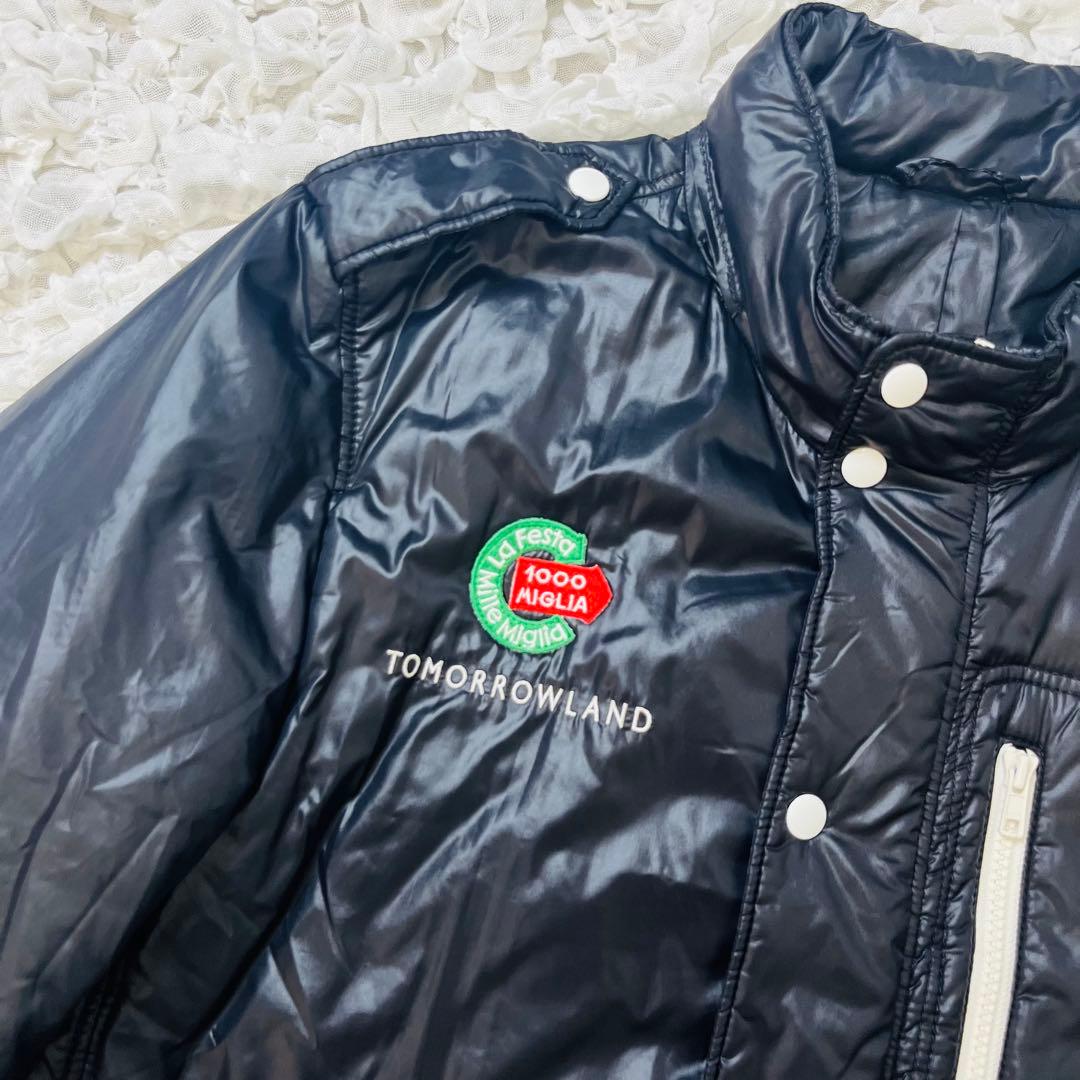 希少トゥモローランド ラフェスタミッレミリア ライダースナイロンダウンジャケット