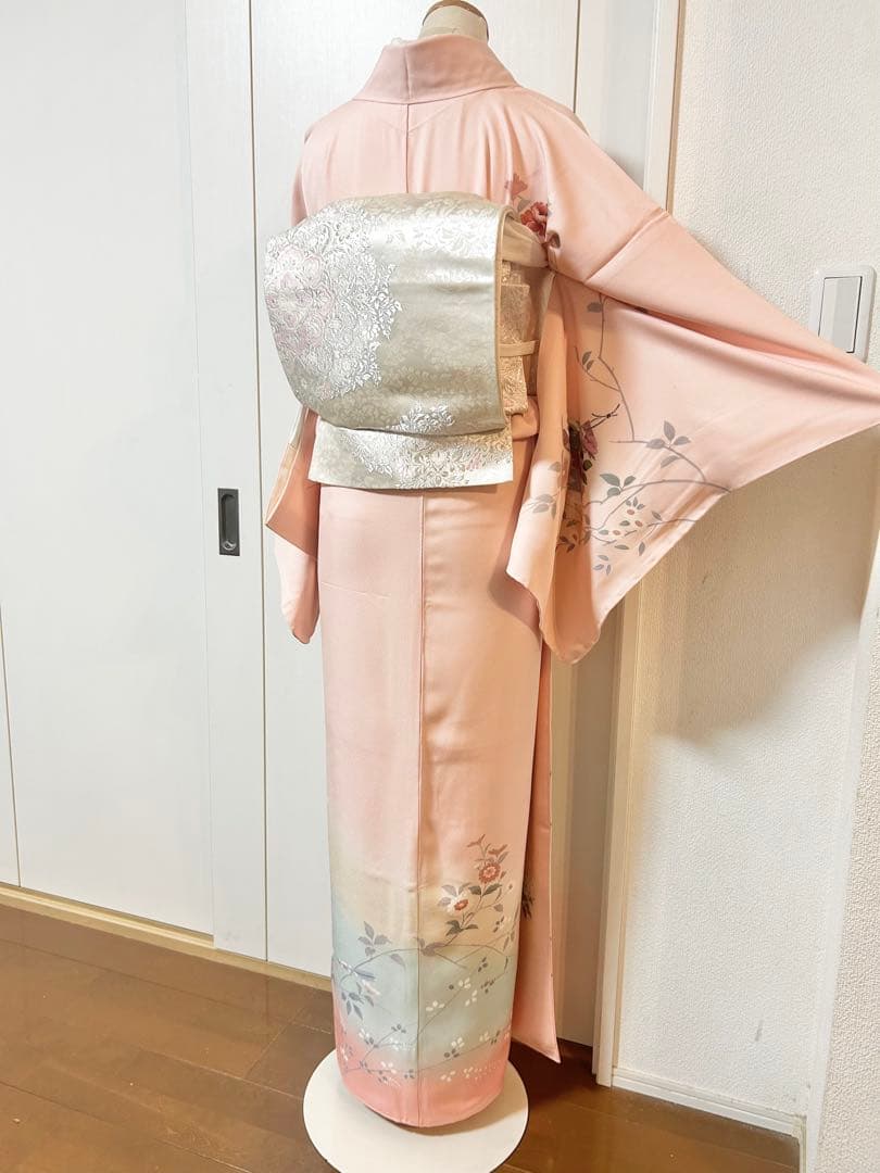 美品　未使用　しつけ糸付　トールサイズ　裄丈長め　訪問着フルセット4点　やまと製