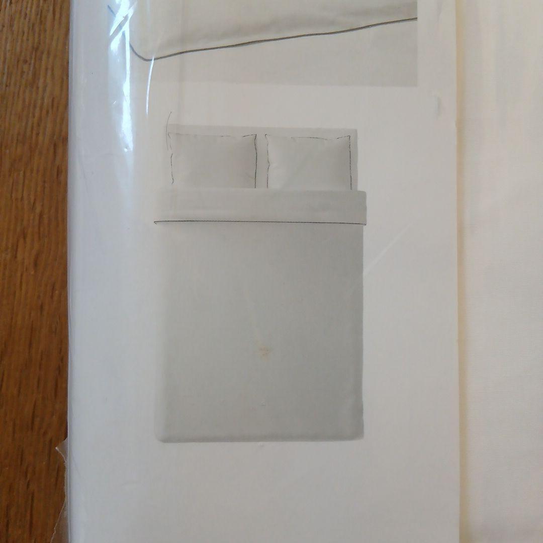 【新品】KUNGSBLOMMA 掛けシーツ&ピロケース 2セット　ダブル