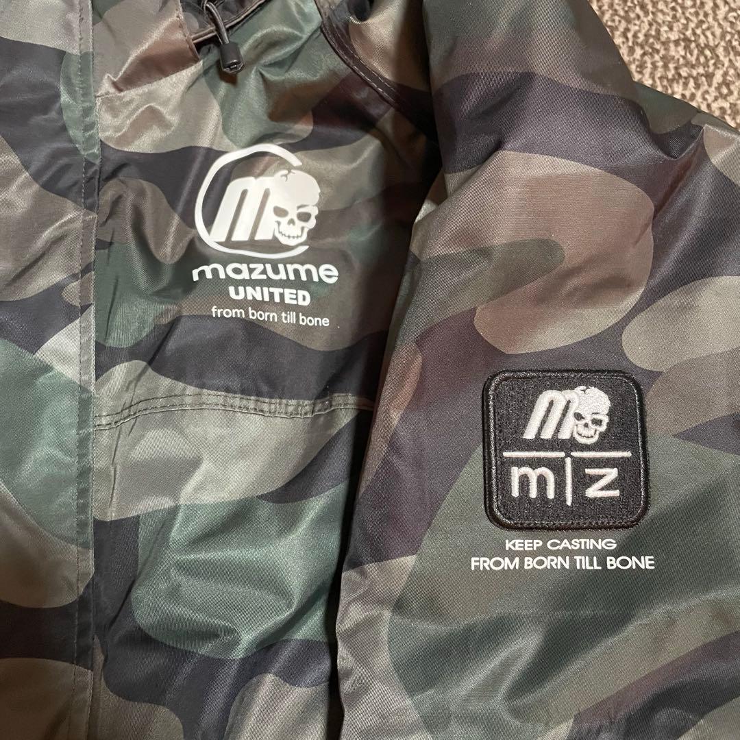 mazume 迷彩柄 フィッシングウェア防寒着 上下セットMサイズ
