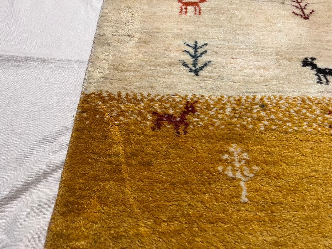 動物模様ギャッベ