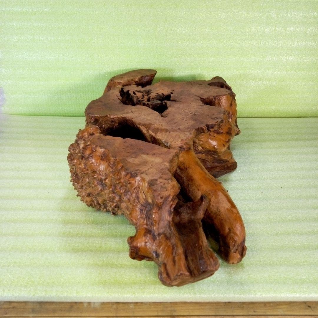 木製　花台　花瓶台　装飾台　飾り台　置物　無骨デザイン　芸術品　美術品　瘤花台？
