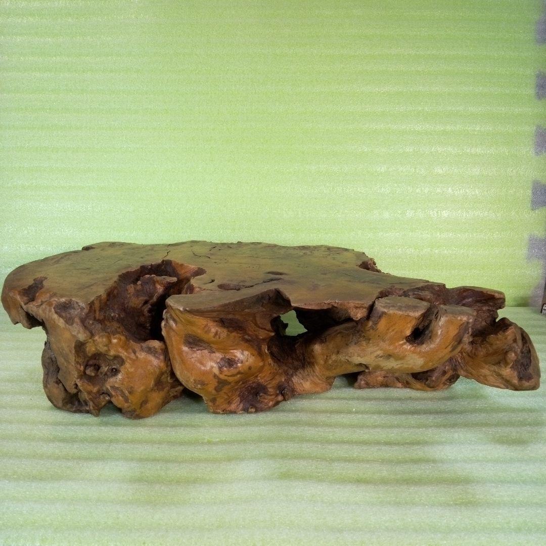 木製　花台　花瓶台　装飾台　飾り台　置物　無骨デザイン　芸術品　美術品　瘤花台？