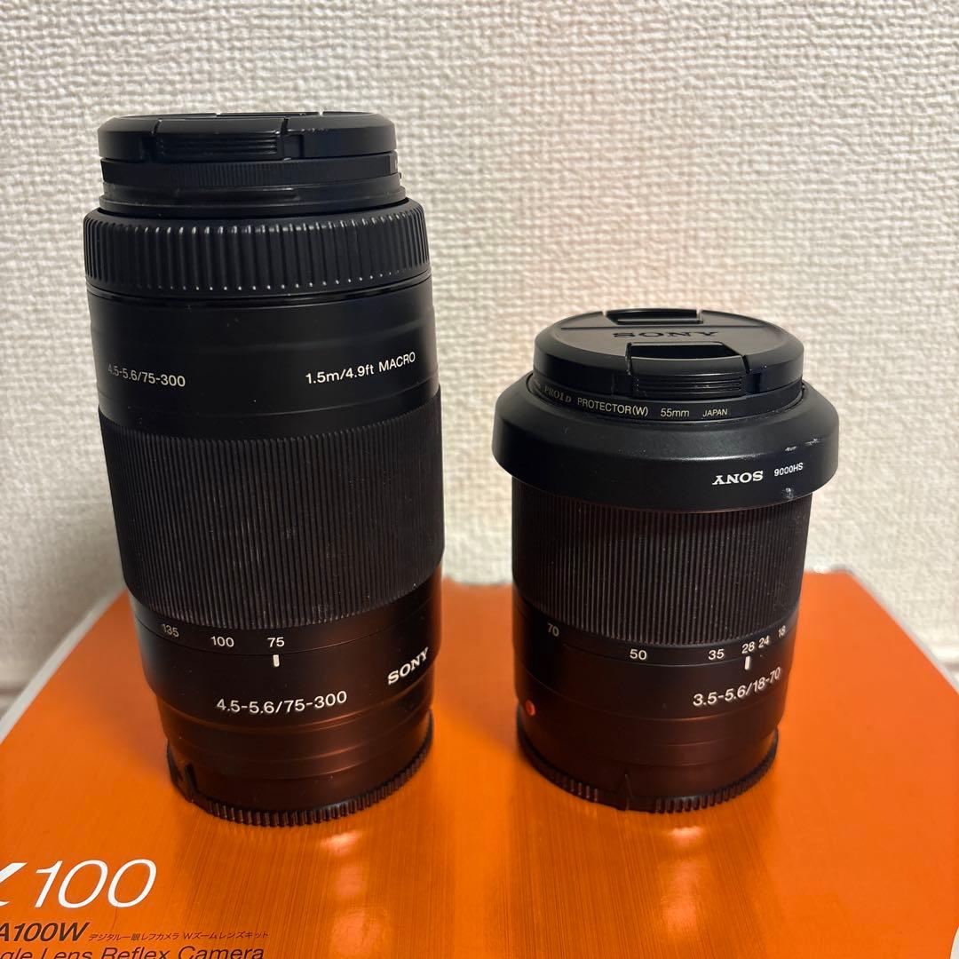 SONY dslr-a100w α100 ダブルレンズセット