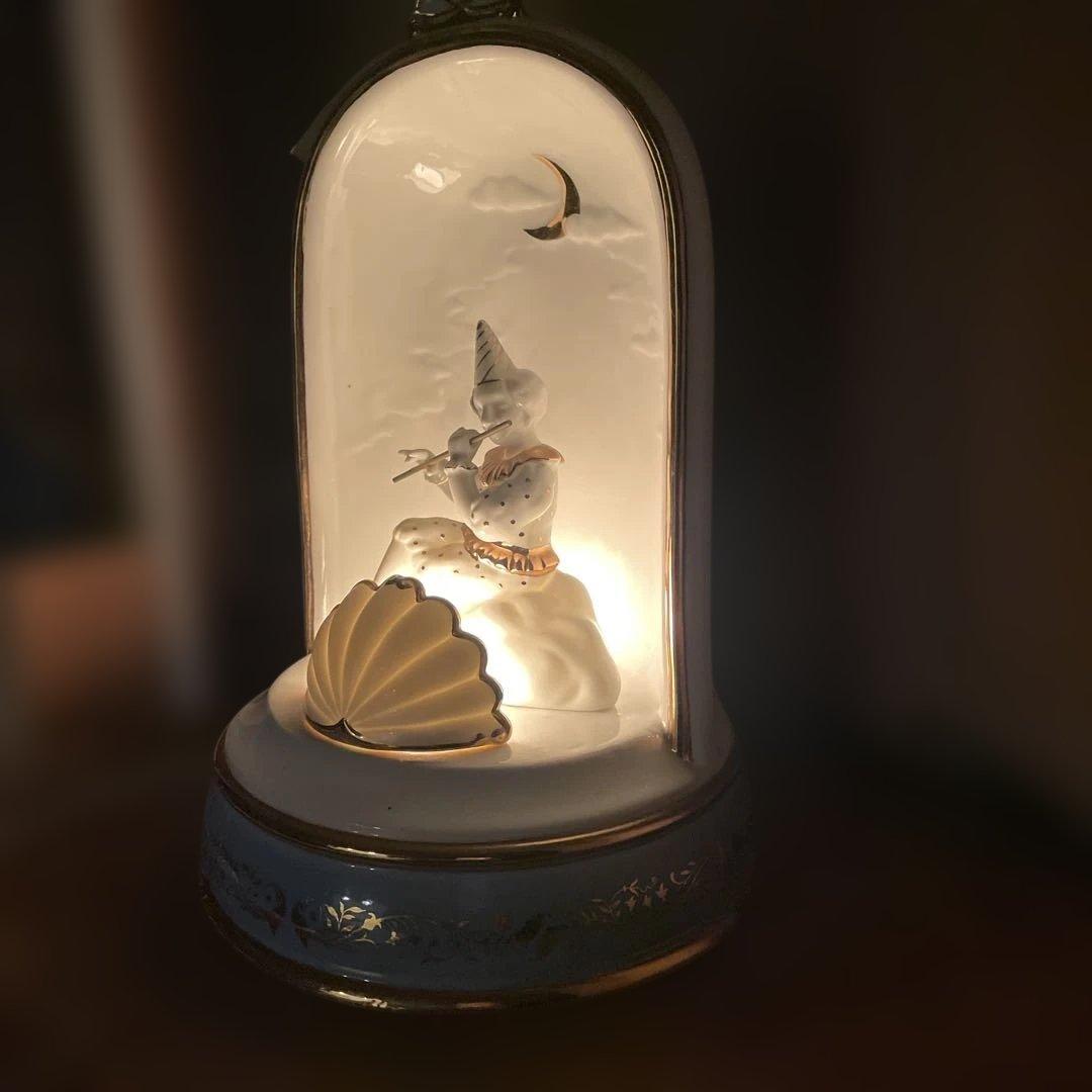 むらいこうじ　「月とピエロ」 瀬戸　陶器ランプ