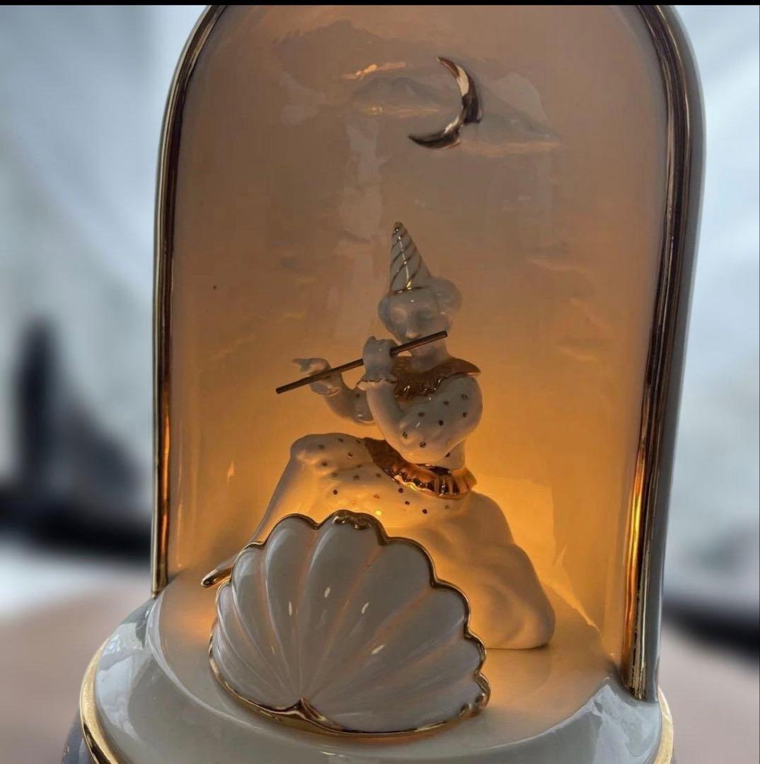 むらいこうじ　「月とピエロ」 瀬戸　陶器ランプ