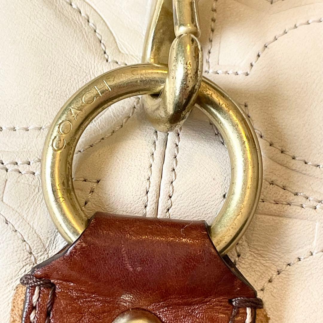 バッグ Coach Signature Leather Hobo Bag