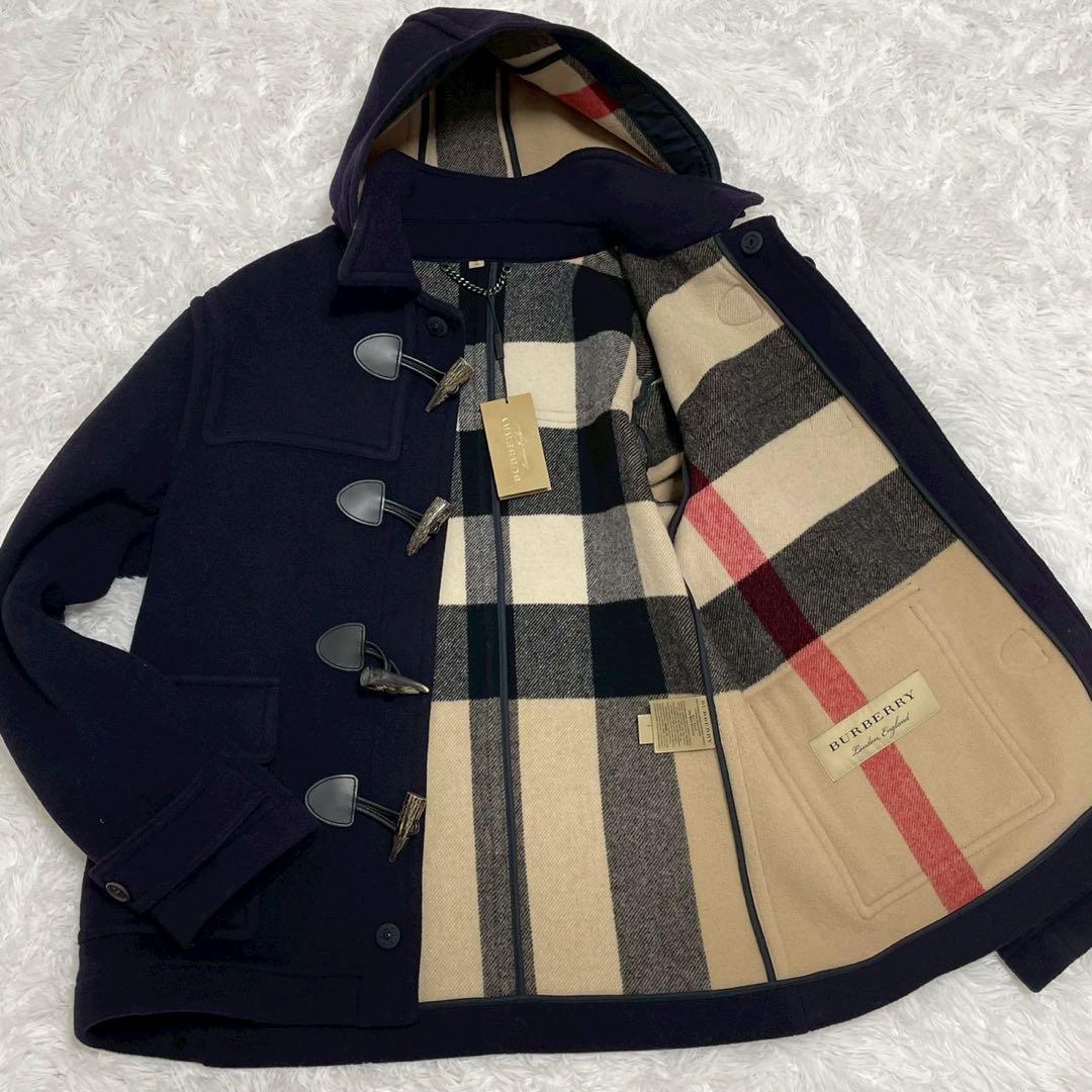 タグ付き XLサイズ バーバリーロンドン ダッフルコート トグル ノバチェック