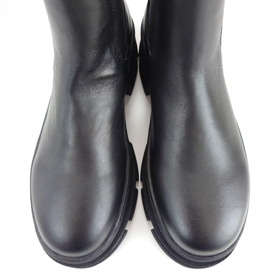 未使用 REMME レメ サイドゴア レザー ショート チェルシーブーツ イエナ